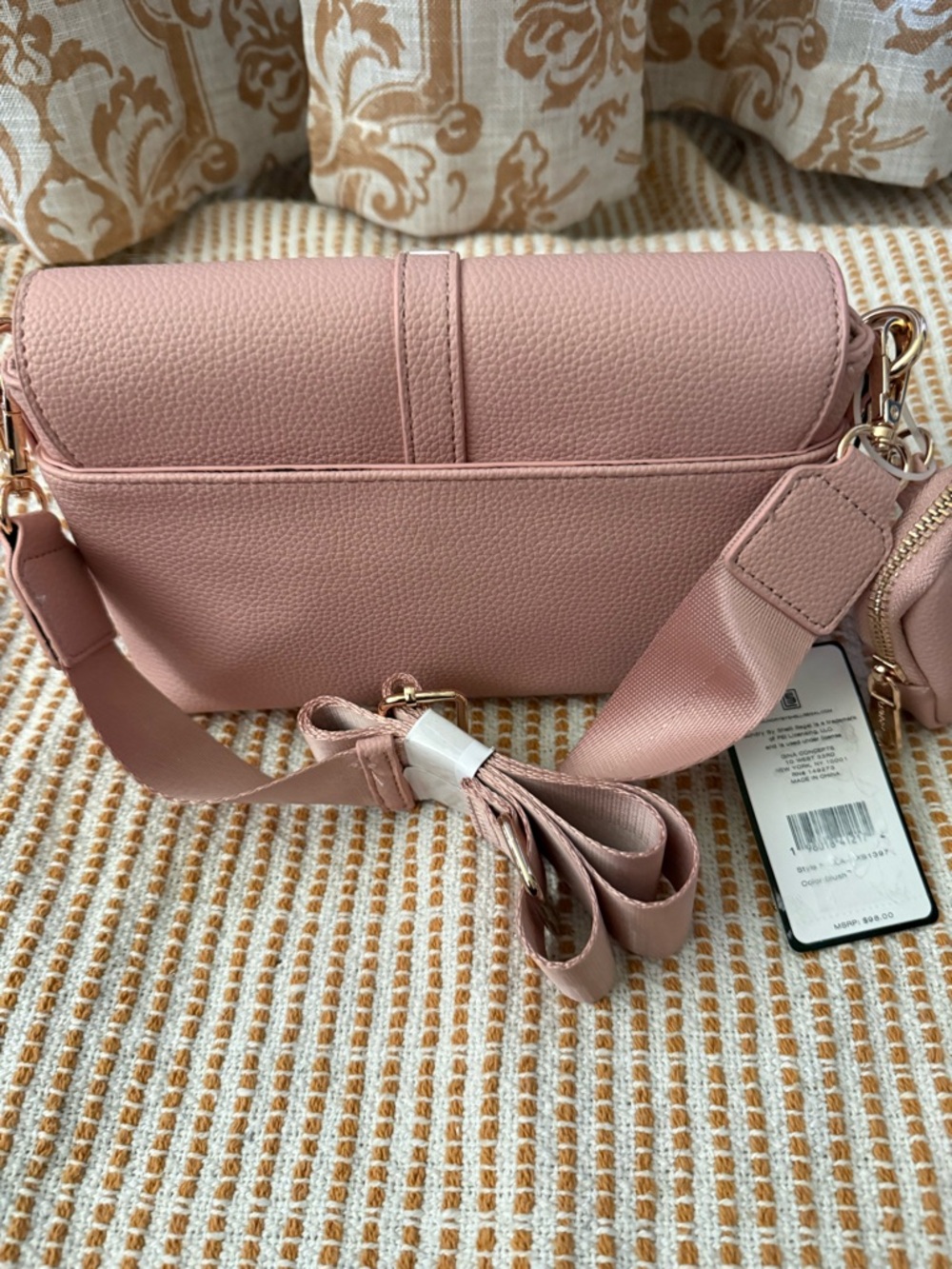 Laundry by Shelli Segal Blush Pink Crossbody Bag - Picture 3 of 7